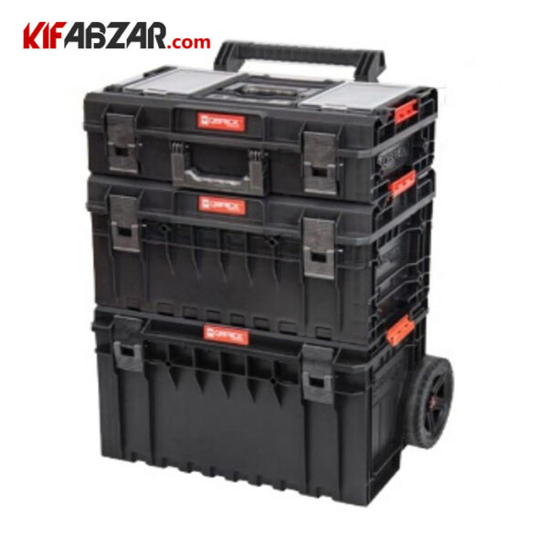 d0cf8eebc6a64c50889a80c9342bcd14 جعبه ابزار چرخدار سه طبقه کیوبریک مدل Cart 2.0 Profi SET ONE - Image 1