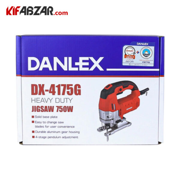 جعبه کارتنی اره عمودبر برقی دیمردار 750 وات دنلکس مدل DX-4175G