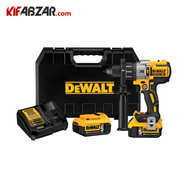 بسته بندی و متعلقات دریل پیچ گوشتی چکشی شارژی 20 ولت دیوالت مدل DCD996P2