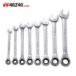 آچار یک سر جغجغه8 عددی هنس  مدل 16658MU