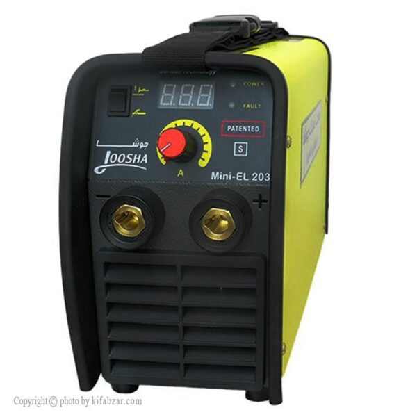 e72b8a4657204e55b115de6a7284df35 اینورتر جوشکاری 200 آمپر جوشا مدل MINI-EL203 - Image 1