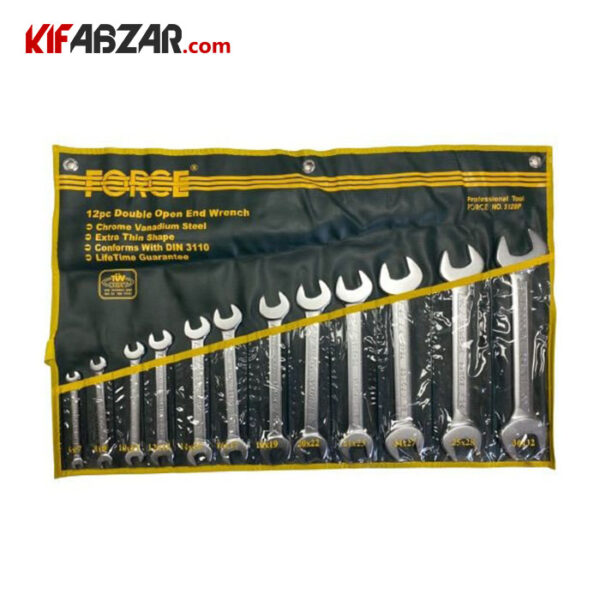ست آچار دو سر تخت 12 عددی فورس مدل 5128P