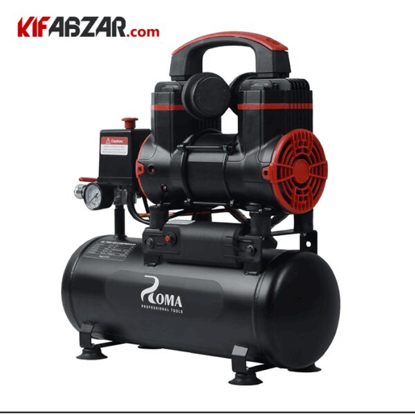 کمپرسور باد سایلنت 10 لیتری روما مدل 2F010