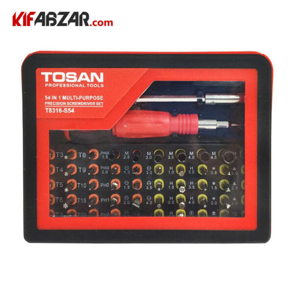 کیت پیچ گوشتی 54 پارچه توسن مدل T814-S54