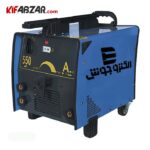 دستگاه جوش ترانسی 550 آمپر الکتروجوش مدل فلکه ای چرخ دار