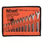 ست آچار کیفی یک سر تخت یک سر رینگ 12 عددی تراست