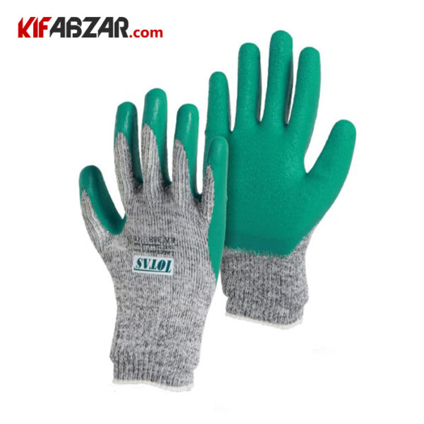 fc7f57b472ec44d9867fd4b3b7c5134d دستکش ایمنی فلامنت لاتکس توتاص مدل TL707 - Image 1