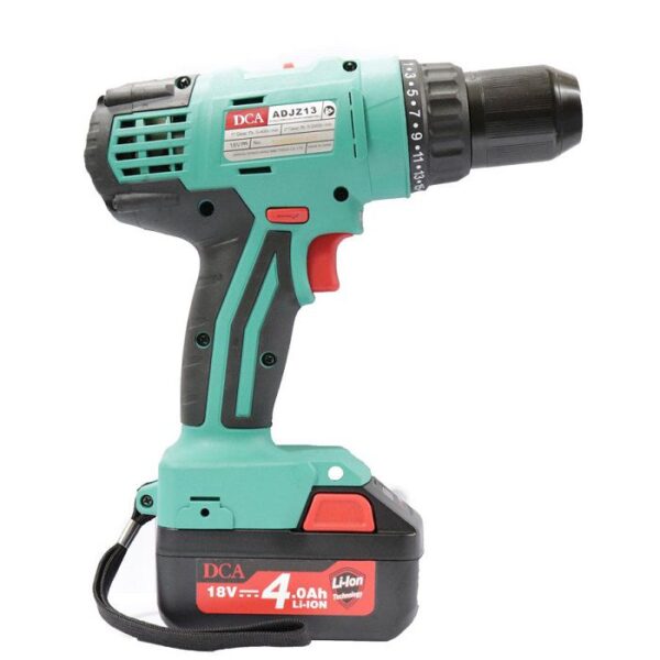 fdae34f32c344c8e8f3bd5a7263e5a32 دریل شارژی 18 ولت دی سی ای مدل ADJZ13 - Image 1