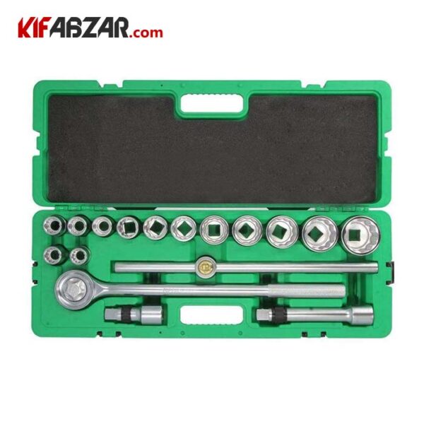 ffa1bce408a64397bbf681e5d522d2fa جعبه بکس 3/4 اینچ 12 پر 17 پارچه تاپ تول مدل GCAI1702 - Image 1