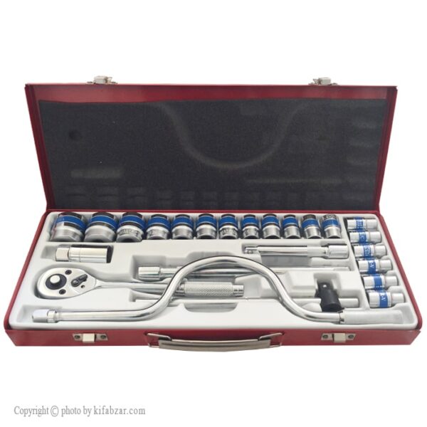 جعبه بکس مکانیکی کینگ تول مدل KIT-24 شش گوشه