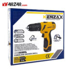 بسته بندی دریل پیچ گوشتی چکشی شارژی 14.4 ولت کنزاکس مدل KCDI-114