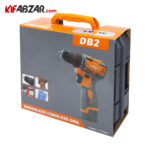 بسته بندی دریل پیچ گوشتی شارژی 16.8 ولت مکث مدل DB2
