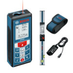 متر لیزری 80 متری + ریل شیب سنج بوش مدل GLM80+R60