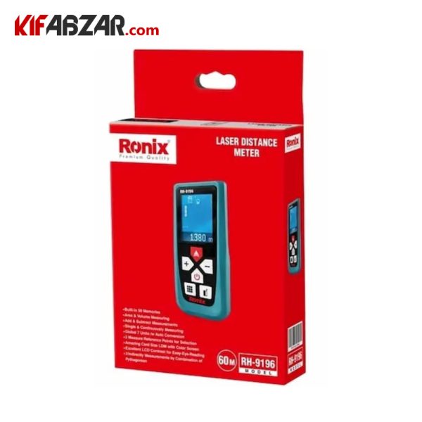 بسته بندی متر لیزری 60 متری رونیکس مدل RH-9196