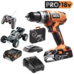 دریل شارژی چکشی آاگ مدل BSB18G2LI-152CRCC همراه با ماشین کنترلی