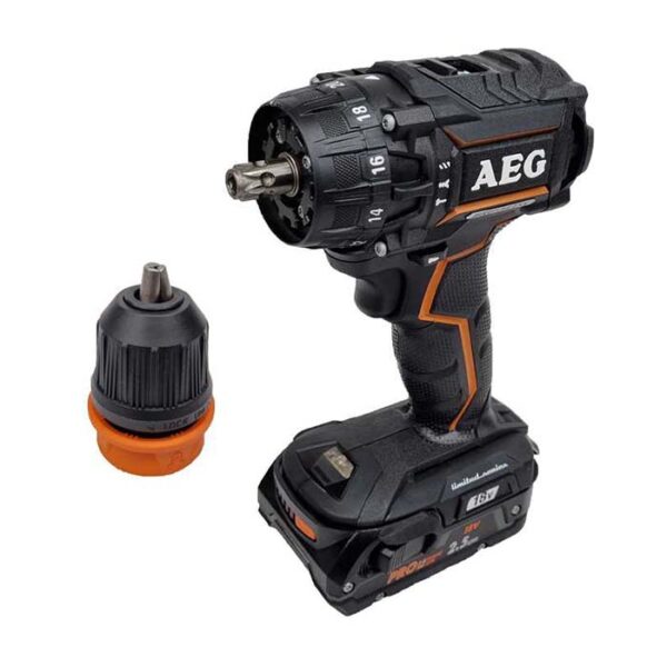 دریل پیچ گوشتی چکشی شارژی آاگ مدل BSB18CBL LE LI 252X - Image 5
