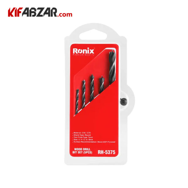 ست مته چوب رونیکس مدل 5375