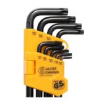 کیت آچار  آلن کارتی ستاره ای بلند 9 عددی واستر مدل VH006 - Image 2