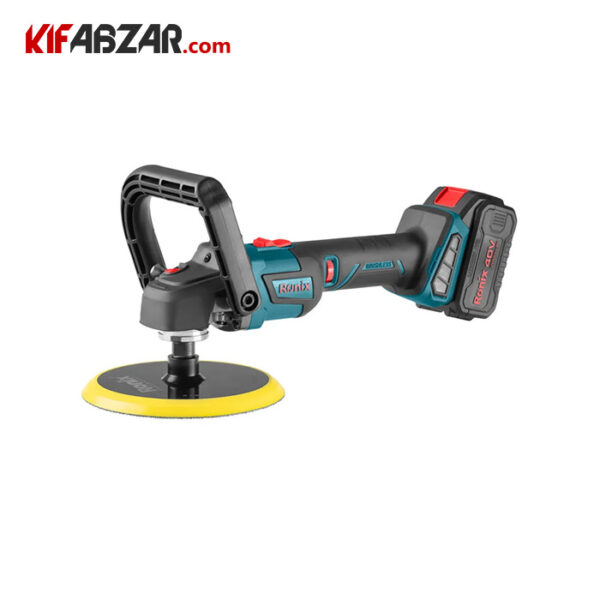 پولیش شارژی براشلس 40 ولت 180 میلی متر رونیکس مدل 8926-40v