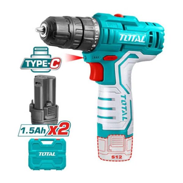 دریل شارژی 12 ولت توتال مدل TIDLI12328 - Image 2