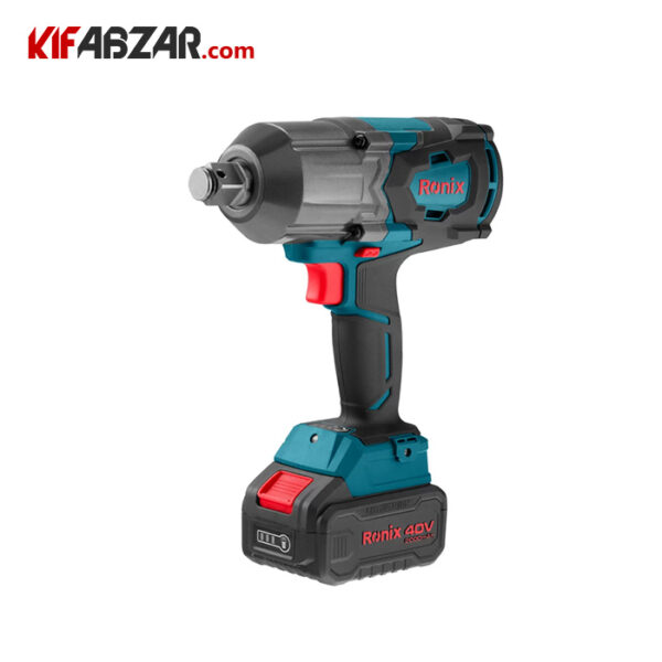 6cb1965867c645d5a879bd4a21d1b8c7 کیت بکس شارژی براشلس 40 ولت درایو 3/4 اینچ رونیکس مدل 8917-40V - Image 1