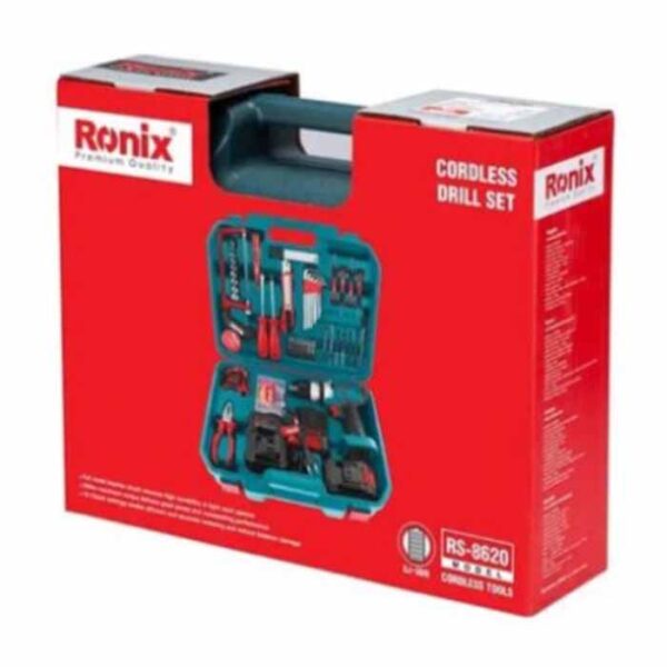 مجموعه دریل شارژی 20 ولت 53 عددی رونیکس مدل RS-8620 - Image 7