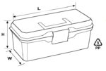 جعبه ابزار پلاستیکی پورت‌ بگ مدل AX.01 سایز 13 اینچ - Image 6