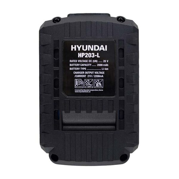 دریل شارژی چکشی 20 ولت هیوندای مدل HP203 L - Image 27