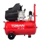 کمپرسور باد 24 لیتری توسن+شلنگ فنری 15 متری مهدوی+گوشی صدا گیر فوم دار - تصویر 2