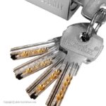 قفل کتابی رونیکس سایز 94 کلید برنجی - Image 9