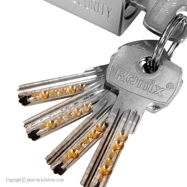 قفل کتابی رونیکس سایز 94 کلید برنجی - Image 9