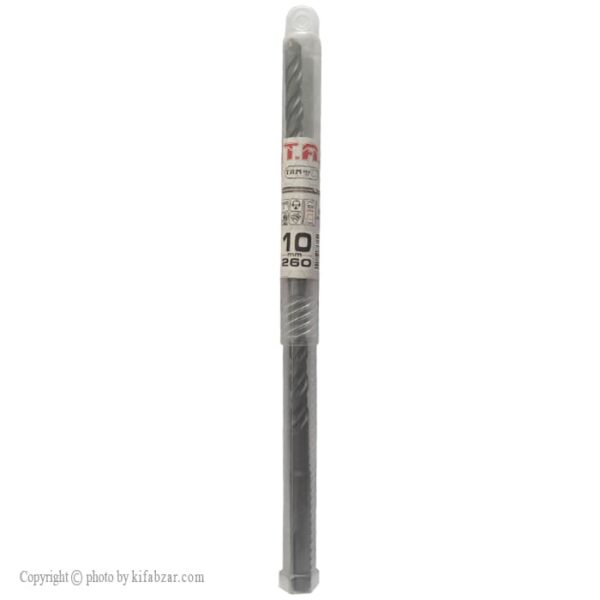 مته چهار شیار SDSPlus تی ای ام مدل TAM-10-260 سایز 10 میلی‌متر 26 سانت - Image 4