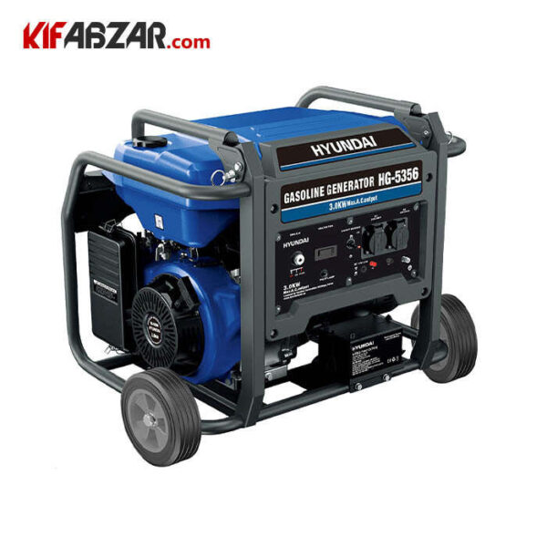 ac86db53-2e6a-4cea-8439-7b1c7f820d45 موتور برق بنزینی 3000 وات هیوندای مدل HG-5356 - Image 1