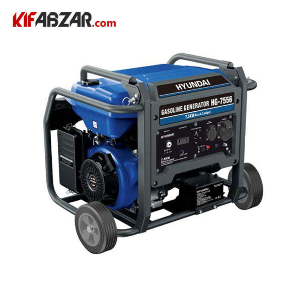 fd750afa-17a7-4a64-89c2-122edfc90167 موتور برق بنزینی 7500 وات هیوندای مدل HG-7556 - Image 1