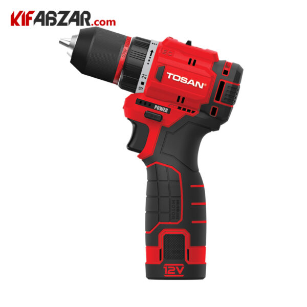 دریل پیچ گوشتی شارژی 12 ولت توسن مدل 9612BS