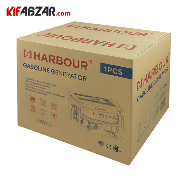 بسته بندی موتور برق 6500 وات هاربر مدل H6.5GR