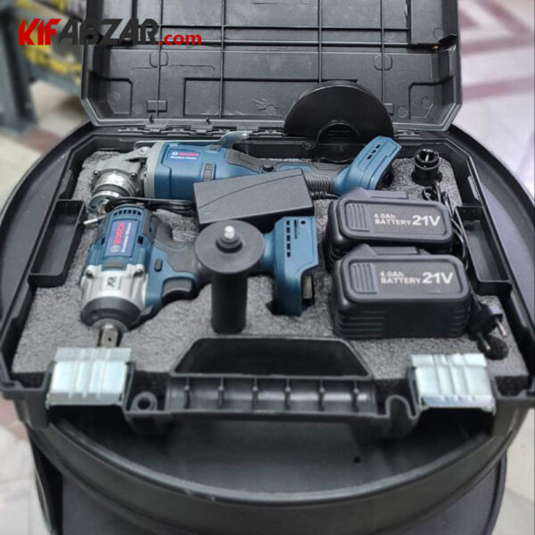 کیت 2 عددی ابزار شارژی 21 ولت طرح بوش