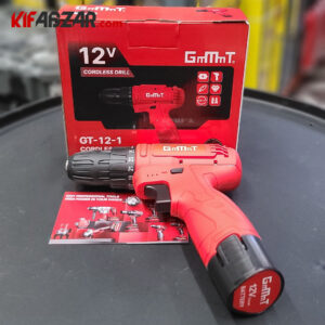 عکس دریل پیچ گوشتی شارژی 12 ولت جی ام تی مدل GT-12-1