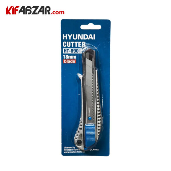 کاتر کشویی 18 میلیمتری هیوندای مدل HT-8901 کاتر کشویی 18 میلیمتری هیوندای مدل HT-8901