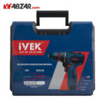 جعبه و بسته بندی دریل پیچ گوشتی شارژی 12 ولت ایوک مدل K-7222B