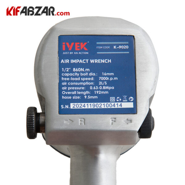 مشخصات آچار بکس بادی 1/2 اینچ ایوک مدل K-9020