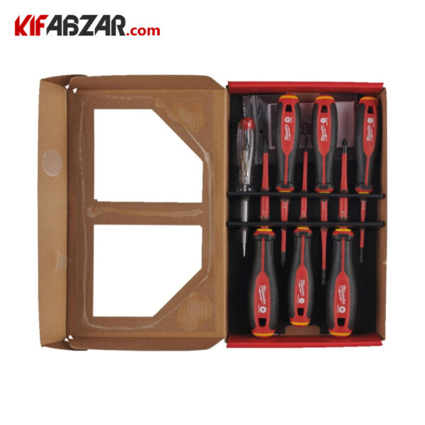 تصویر ست 7 عددی پیچ گوشتی عایق میلواکی مدل TRI-LOBE VDE کد 4932478738