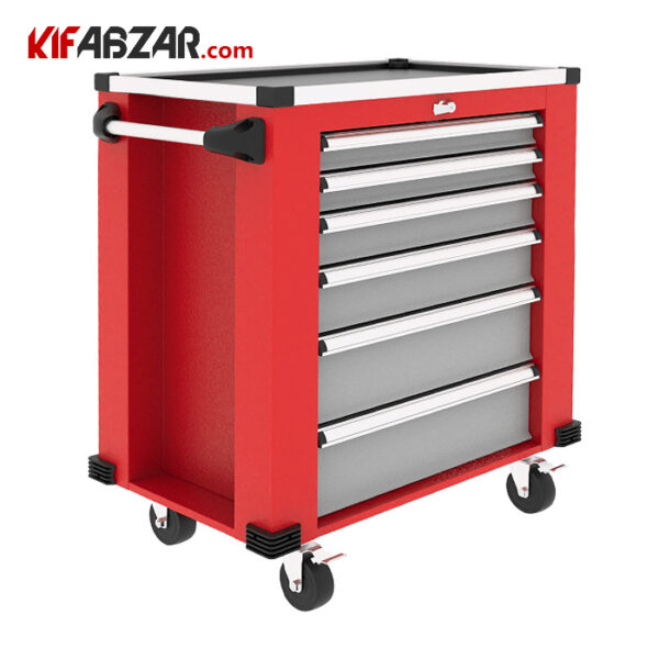 جعبه ابزار کارگاهی 6 کشو چرخ دار شاهرخ - Image 2