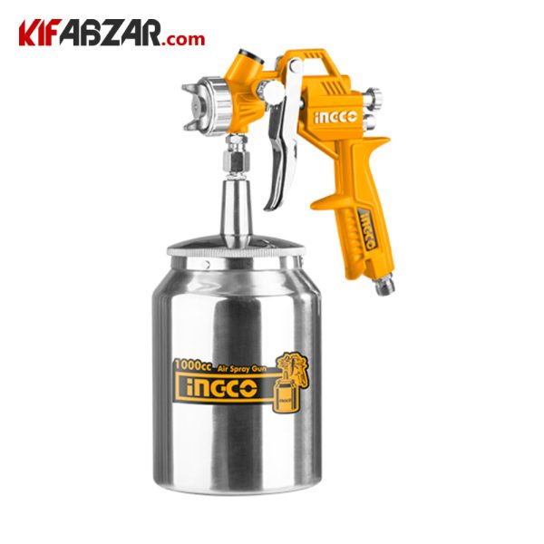 پیستوله رنگ کیت 5 عددی ابزار بادی اینکو مدل AKT0051