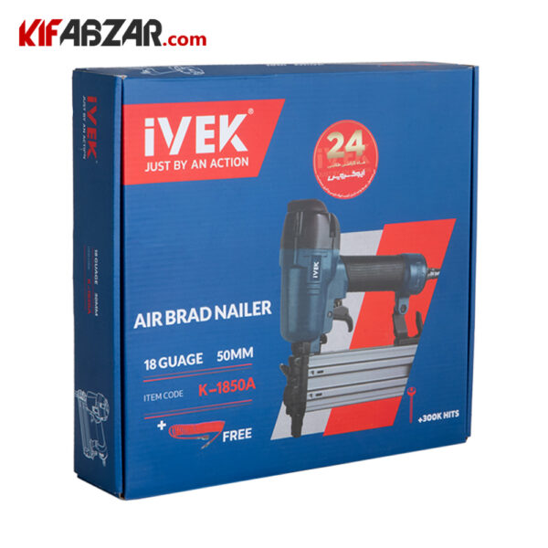 بسته بندی میخ کوب بادی ایوک مدل K-1850A