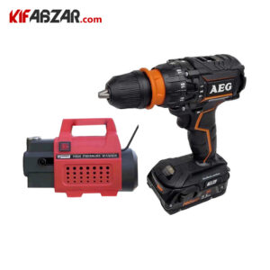 کیت ابزار 2 عددی دریل شارژی آاگ BSB18CBL LE LI 252X + کارواش فونیکس TST-150 PLUS