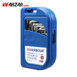 تصویر ست آچار آلن دسته کوتاه 18 عددی هاربر مدل H18M