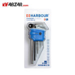 بسته بندی ست 9 عددی آچار آلن دسته بلند هاربر مدل H9A-LM