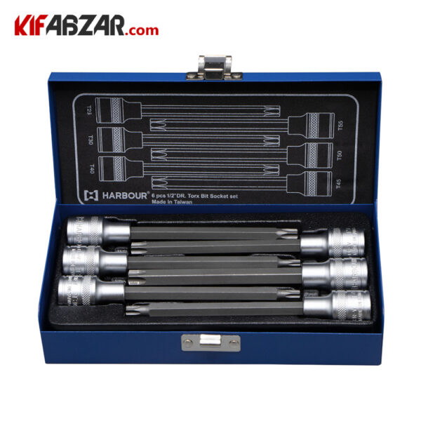 جعبه بکس بیت ستاره ای 6 پارچه هاربر مدل HT6P