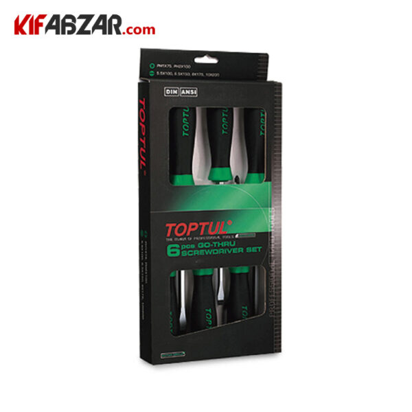 ست 6 عددی پیچ گوشتی تاپ تول سری Go-Thru مدل GAAE0605 ست 6 عددی پیچ گوشتی تاپ تول سری Go-Thru مدل GAAE0605